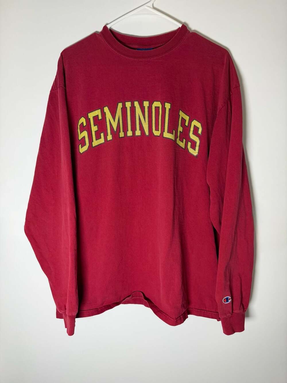 Y2K Champion Florida State Seminoles Long Sleeve T-shirt Maroon